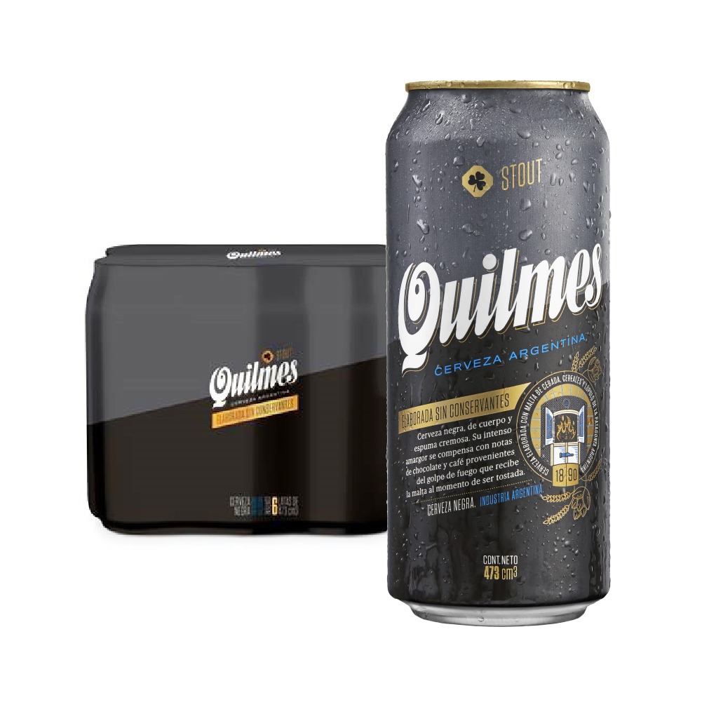 PACK QUILMES STOUT DE 473ML. X 6